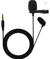 JBL Commercial CSLM20 Black Wired Microphone With 3.5 MM Jack 