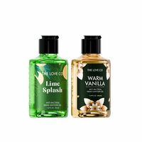 THE LOVE CO. Small Hand Sanitizer Gel 50ML | 80% Alcohol Based, Quick-Drying & Non-Sticky | 99.9% Germ Protection for All Skin Types | 100% Vegan | Buy 1 Get 1 Free