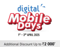 Reliance Digital Mobile Days Upto 60% off + Upto 10% bank offer