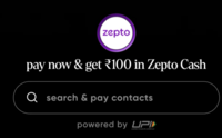 Get Rs.100 Zepto cash by using scan&pay in Cred app (user specific)