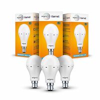 wipro Garnet 9w LED Emergency Bulb,4 Hours battery back up (Pack of 3)