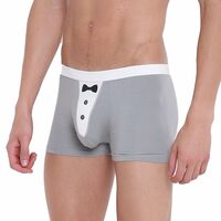 La Intimo Men's Nylon Spandex Mesh Trunk Underwear