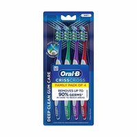 Oral-B Criss Cross Gum Care Manual Toothbrush (Pack of 4)