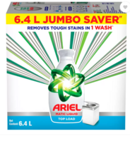 Ariel Top Load Classic Liquid Detergent  (6.4 L) (Flipkart Minutes)