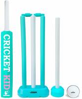Jaspo Cricket-Kid Complete Cricket Set for Kids Perfect Introduction to Cricket for Young Players, Plastic bat for Practice & Initial Training of Beginners and learners (Size-1 (Age 2 to 5 yrs)) 