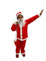 BookMyCostume Santa Claus With Beard Complete Set Christmas Kids & Adults Fancy Dress Costume - Premium