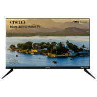 Croma (32 inch) HD Ready LED TV with Bezel Less Display @ 7290