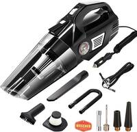 Woscher 578, 2in1 Portable Air Compressor Tyre Inflator with Car Vacuum Cleaner, DC12V High Power 5500PA Handheld Car Vacuum 