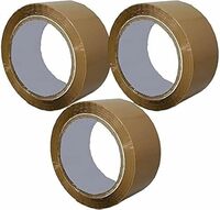 CRAE Packaging Brown Cello Tape For Office, Home and E-Commerce Packing | 1INCH Diameter | 65 Meter | Pack of 3
