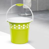 Milton Mozaic Plastic Bucket with Handle, 25 Liters, Green | Home | Bathing | Storage | Bathroom