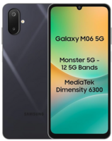 Samsung Galaxy M06 5G (Blazing Black, 4GB RAM, 128 GB Storage) MediaTek Dimensity 6300