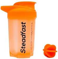Steadfast NUTRITION Protein Shaker Blender Bottle with Blender Ball 400 ml Shaker  (Pack of 1, Orange, Plastic) [Add 3To Cart + Use Supercoins]