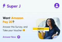 Get ₹20 Amazon Pay voucher by answering 03 questions in Super J App