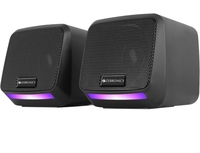  ZEBRONICS Igloo 1, 2.0 USB Computer Speakers, 8 Watts, Multicolor LED, USB Powered, AUX, Volume Control Pod for PC, Laptops, Desktop 