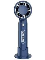  Wagzo-Portable Mini Fan Rechargeable Hand Fan with Mobile Holder 3 Adjustable Speeds,1500mAh Battery, Lightweight Design, Low Noise, and Easy Portability for Indoor and Outdoor Use (Multicolor) 