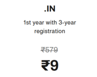 Upto 98% off on Domain Names