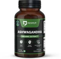 DENZOUR NUTRITION Ashwagandha Organic Extract- 1000 mg | Stress Relief | Support strength & energy (60 No)