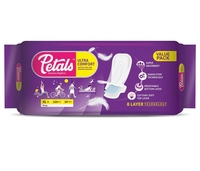 Petals Ultra Comfort Sanitary Napkins with Wings (XL+) 30 pads (location specific)