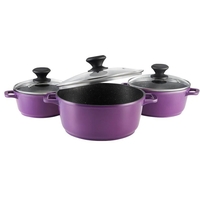 JioMart - Home One Nonstick Die-cast Casserole 1+1.5+2.2 L Set of 3 (location specific)