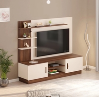 Take a look at this BLUEWUD Rowlet Large TV Unit With Storage Shelves for Books & Décor Upto 55 Inches TV Engineered Wood TV Entertainment Unit on Flipkart
