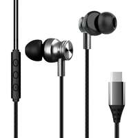 Kratos C Type Earphones Wired, 13mm Bass Drivers Earphone, Inline Control Type c Headphones