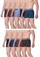LUX VENUS Men's Cotton Classic Modern Solid Trunks, (Pack of 9) @527