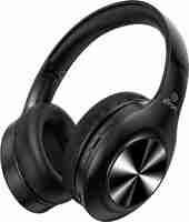 PTron Studio Pro w/ Dual Pairing, 65H Playtime, 45ms Game Mode,Fast Charge,Clear Calls Bluetooth (Black, On the Ear)