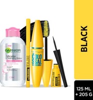 MAYBELLINE NEW YORK Call Me Colossal Kit - Mascara+ Kajal+ Bold Liner+ Micellar  (Black, 205 g)