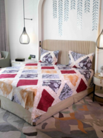 Pure Decor - Queen Size Double Bed Bedsheet With 2 Pillow Covers 