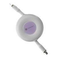 Zepto - Portronics Konnect Recoil 100W Retractable Charging Cable - White (location/ account specific)
