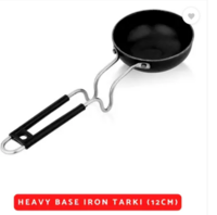 My Store - Iron Tadka Pan 12 cm diameter 0.2 L capacity  (Cast Iron, Steel)