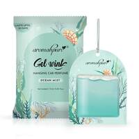 Aromahpure Gel Wink Hanging Car Perfume - Ocean Mist| Long-Lasting Gel Based Car Air Freshener | Car Accessories | Last Up to 30 Days