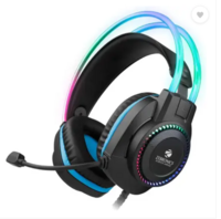 ZEBRONICS: Zeb-Jet Pro Premium Headphone Gaming (Black+Blue, On the Ear)