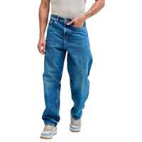 Snitch Blue Plain Loose Fit Jeans