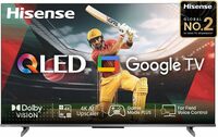 Hisense 108 cm (43 inches) E68N Series 4K Ultra HD Smart Google QLED TV 43E68N (Grey)