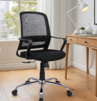 Mokuzai Breathable Mesh Ergonomic Chair in Grey Colour