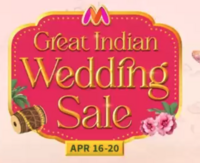 Myntra Great Indian wedding sale - Upto 80% Off + 10% off on Federal, BOB & HDFC Bank Cards