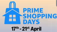 Prime shopping days - Minimum 40% off + Upto ₹1200 cashback for prime members + Bank Offers (HDFC, Federal & more)