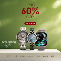 Titan Spring Sale - Up to 60% Off on Bestselling Watches + Additional 10% Cashback on Snapmint No Cost EMI transactions