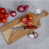 Solid Wood Cutting Chopping Board for Kitchen Vegetables and Furits | Kitchenware Wooden Natural Cutting/Chopping Board with Cut Handles
