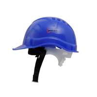 Safety Helmet - Blue (Pack of 1) | Adjustable Headband | Heavy Duty Material | As Per ISI Safety Standard | Non Irritant and Soft Fabric | Lightweight and Durable