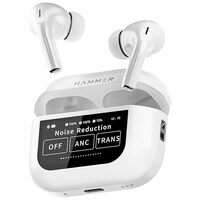 Hammer Screen TWS Bluetooth Earbuds (White)