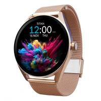 Titan Crest Premium Mesh Strap Smart Watch, 1.43" AMOLED Display with AOD, 466x466 Pixel Resolution, Functional Crown