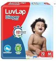 LuvLap Diapers Pants with Aloe Vera Lotion Medium (MD) - 72 Pieces - M  (72 Pieces)