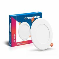 Crompton Star Slim Recessed Downlighter 3W Round Natural White, Pack of 1