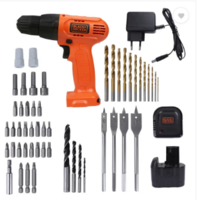 BLACK+DECKER 12-Volt Cordless with 50 Accessories Kit  (10 mm Chuck Size)