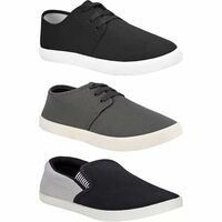 BRUTON Lightweight Combo Trendy Sneakers for Men (Pack of 3)