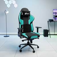 Green Soul | Xtreme | Multifunctional Ergonomic Gaming & Office Chair|Premium PU Leather Upholstery|4D Armrests|Adjustable Neck,Lumbar Pillow|180° Back Recline (Black & Blue) Installation Provided