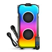 pTron Fusion Party V3 40W Karaoke Bluetooth Party Speaker with Immersive Sound, 3 mtr Wired Mic