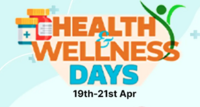 Flipkart Health & Wellness days - Up to 85% Off on Protein, Energy Drinks & more. (19-21 Mar)